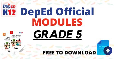 Grade 5 Modules.
